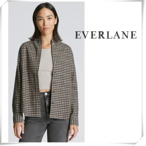 Everlane Tops - Everlane Long Sleeve Button Down Plaid Shirt
